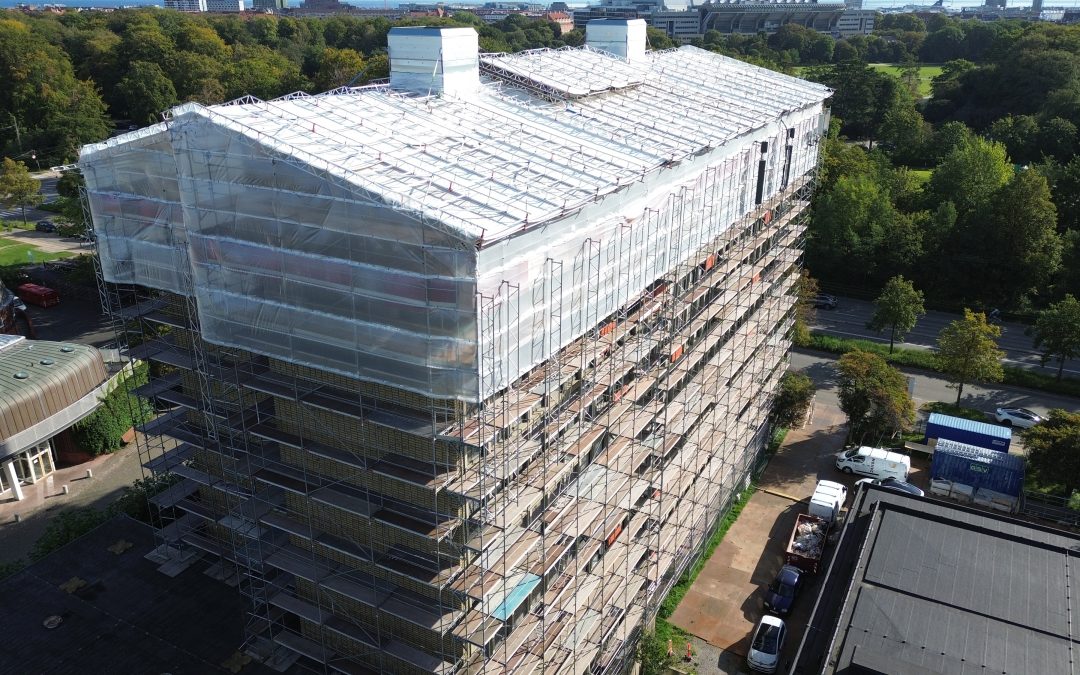 Tagarbejde ved Universitetsparken