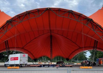 Stillads for Tuborg under Roskilde Festival