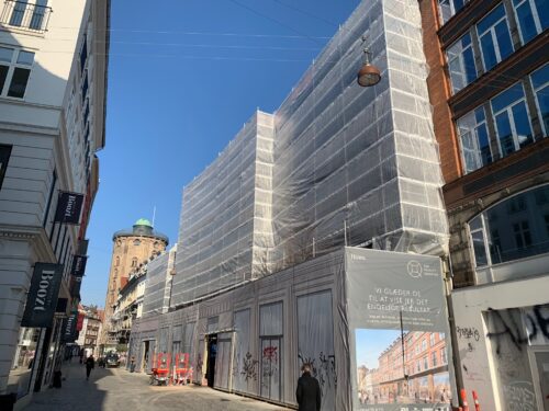 facade stillads-til-silo-tank